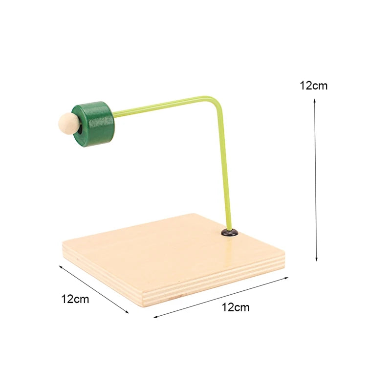 لعبة مونتيسوري – أقراص خشبية على وتد