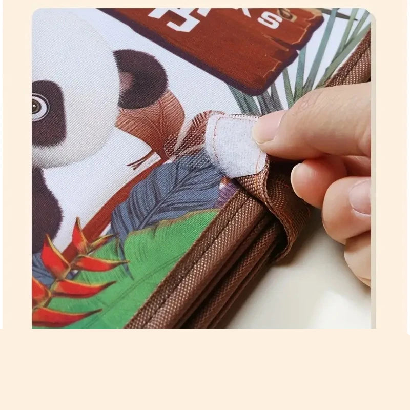 كتاب قماشي تفاعلي لتنمية حواس الطفل