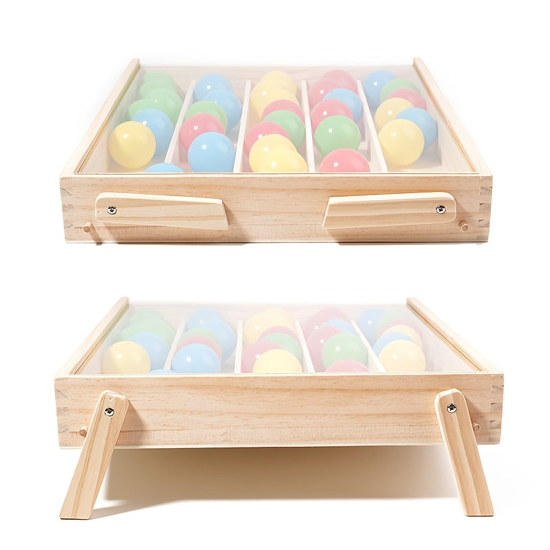 Wooden Color Puzzle Ball – Brain Teaser Toy for Kids, Focus & Logic Development - Kid Zone