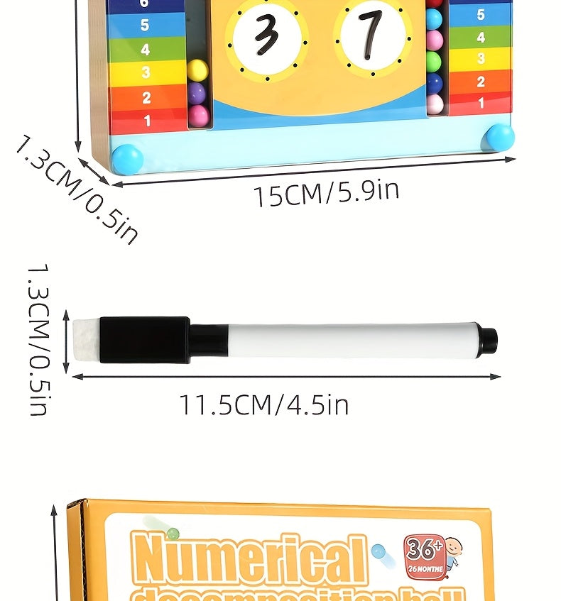 Colorful Number Decomposition Toy – Interactive Math Learning Spinner for Kids - Kid Zone