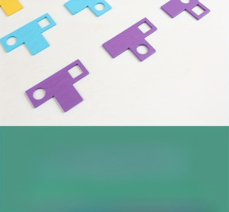 Wooden T-Puzzle Brain Teaser – 3D Logic Challenge for Kids & Adults - Kid Zone