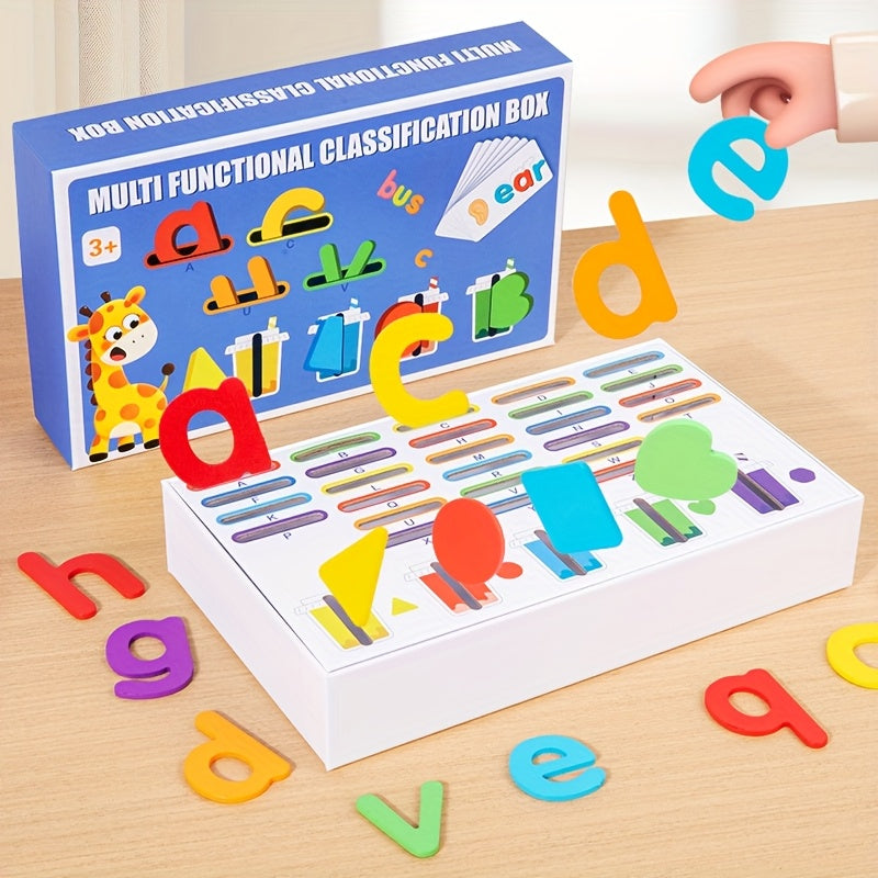 Interactive Wooden Word Sorting Board – Educational Matching Puzzle for Kids - Kid Zone
