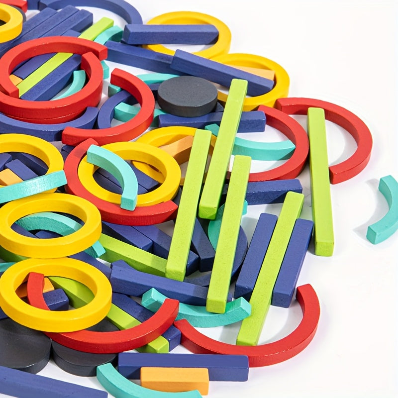 Creative Wooden Stick Puzzle – 150 Colorful Sticks - Kid Zone