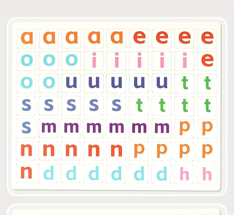 Montessori CVC Word Building Wooden Puzzle – Alphabet Learning & Early Spelling Toy - Kid Zone