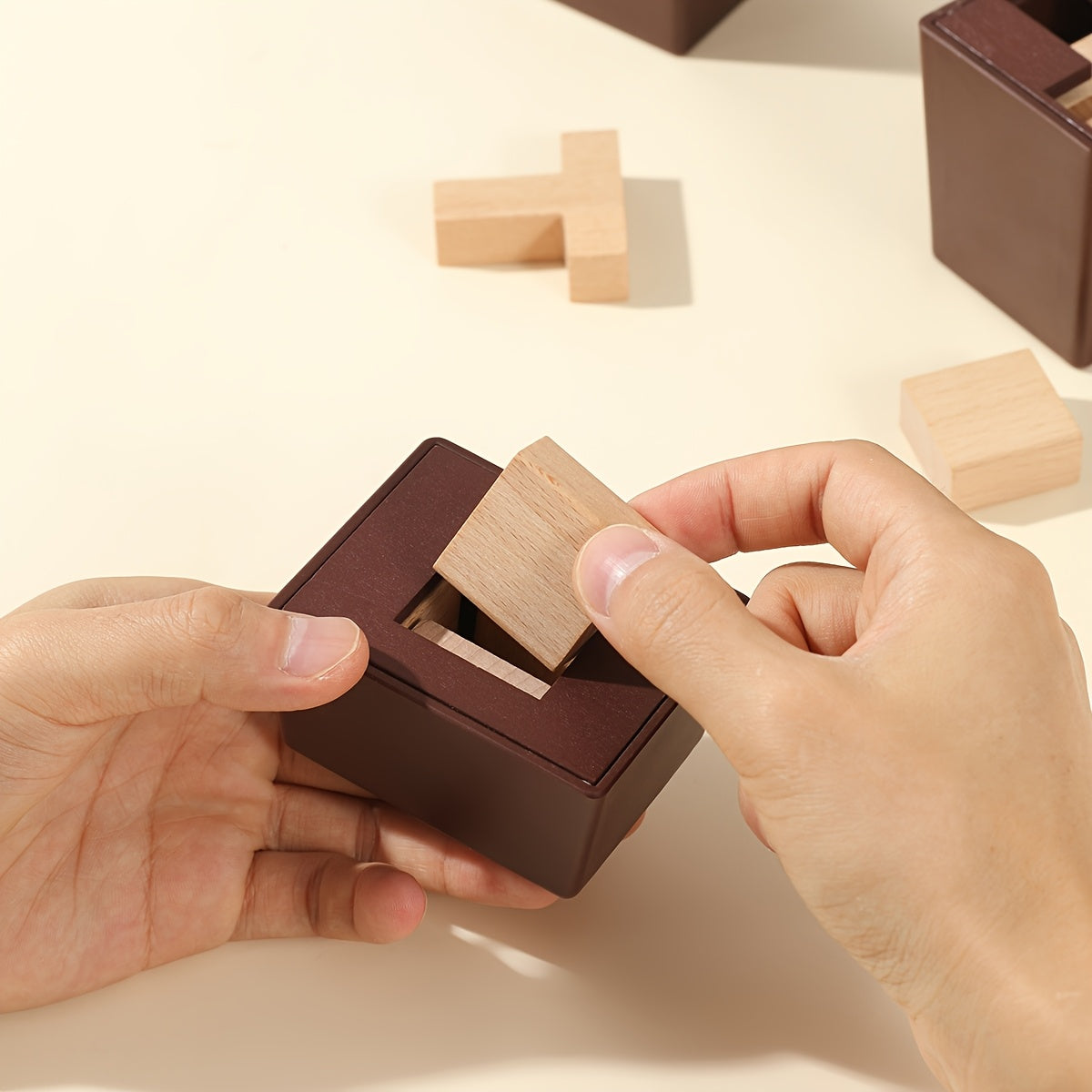 3D Wooden Puzzle Blocks for Kids – STEM Learning Toy for Creative Thinking - Kid Zone