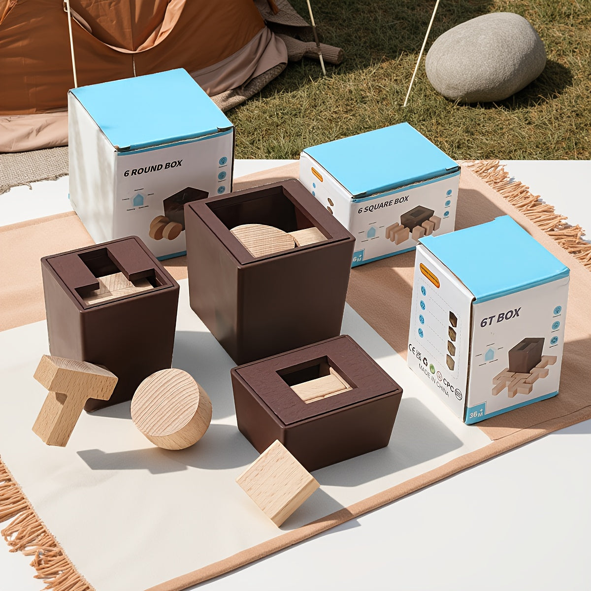 3D Wooden Puzzle Blocks for Kids – STEM Learning Toy for Creative Thinking - Kid Zone