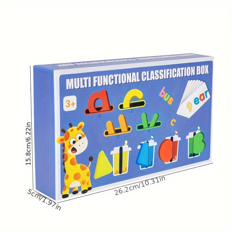 Interactive Wooden Word Sorting Board – Educational Matching Puzzle for Kids - Kid Zone