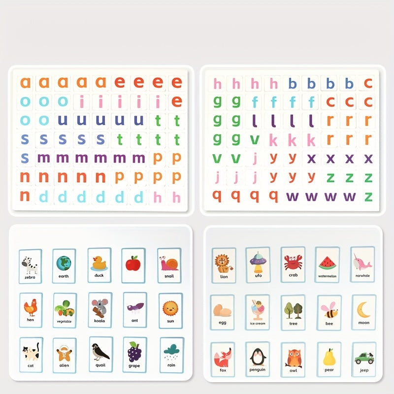 Montessori CVC Word Building Wooden Puzzle – Alphabet Learning & Early Spelling Toy - Kid Zone