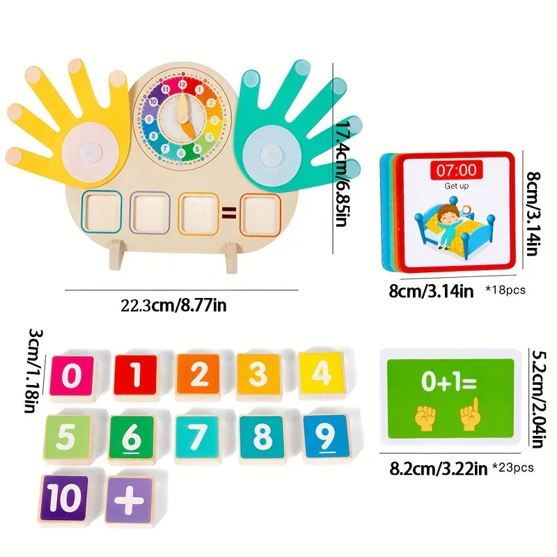 Kids Wooden Educational Frog Toy – Number Learning Puzzle for Toddlers - Kid Zone