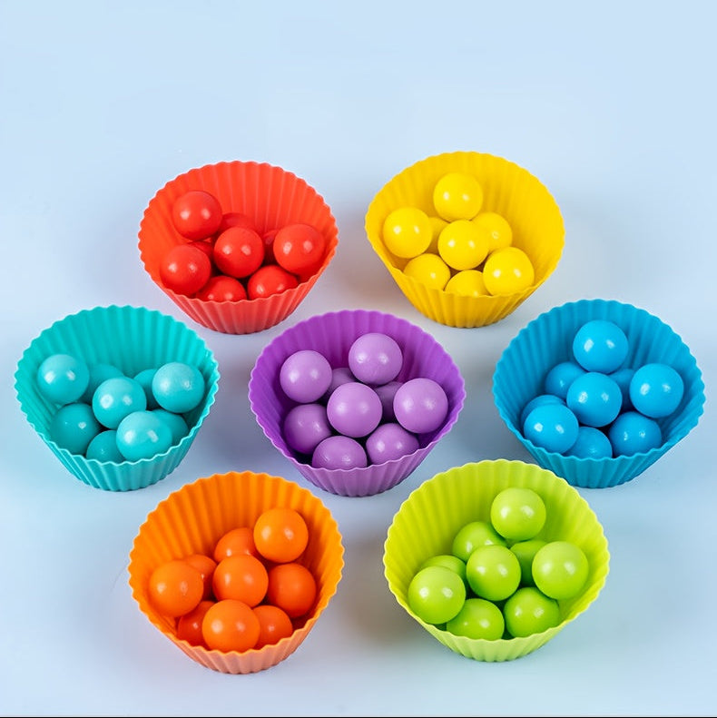 Wooden Number Matching Toy with Beads & Tweezers – Fine Motor Skill Development - Kid Zone