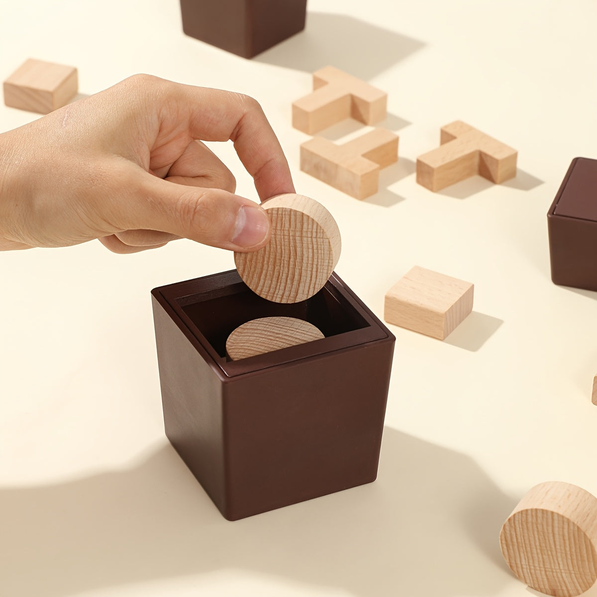 3D Wooden Puzzle Blocks for Kids – STEM Learning Toy for Creative Thinking - Kid Zone