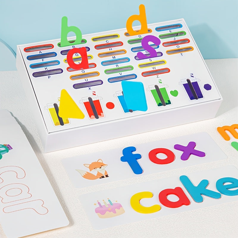 Interactive Wooden Word Sorting Board – Educational Matching Puzzle for Kids - Kid Zone