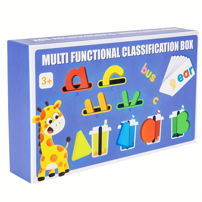 Interactive Wooden Word Sorting Board – Educational Matching Puzzle for Kids - Kid Zone