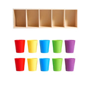Montessori Memory Matching Game – Wooden Color-Cups Brain Training Toy - Kid Zone