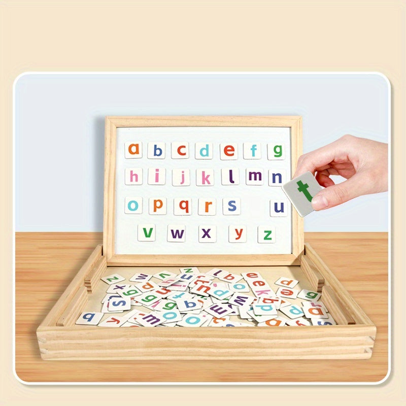 Montessori CVC Word Building Wooden Puzzle – Alphabet Learning & Early Spelling Toy - Kid Zone