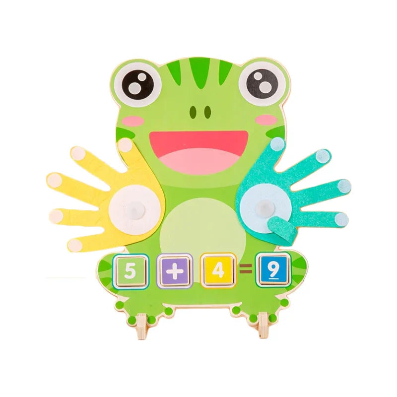 Kids Wooden Educational Frog Toy – Number Learning Puzzle for Toddlers - Kid Zone