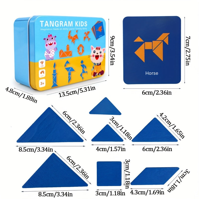 Wooden Geometric Star Puzzle for Kids – Creative Educational Toy - Kid Zone