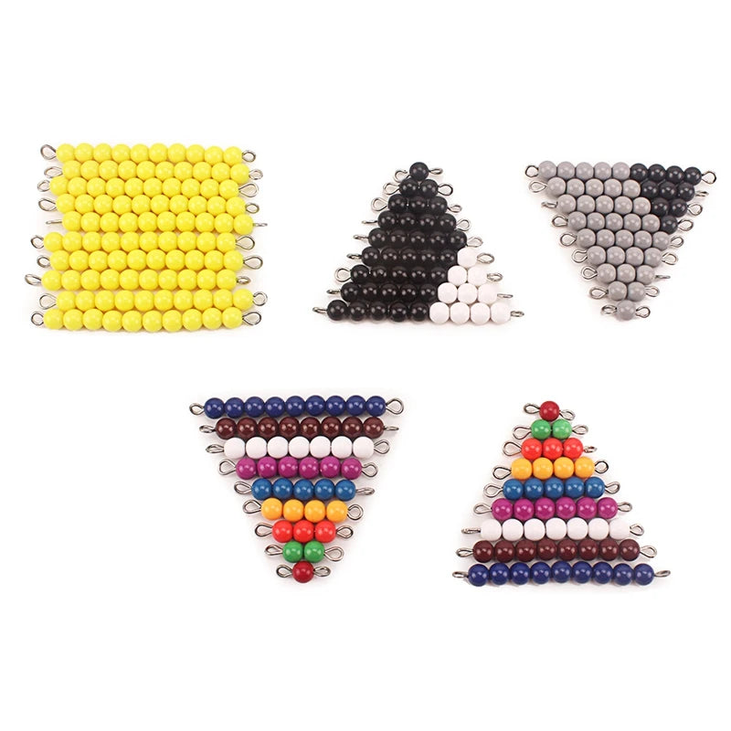 Montessori Math Snake Game – Simplified Subtraction Learning Toy with Colored Beads - Kid Zone