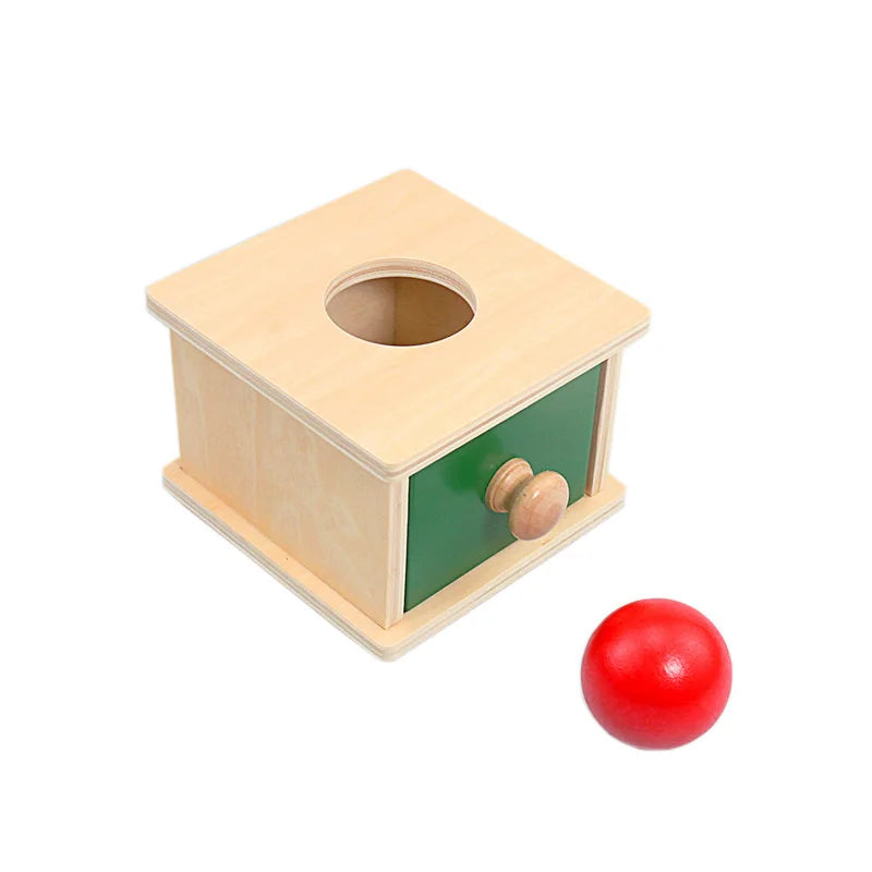 Montessori Ball & Coin Box Set – Wooden Fine Motor Learning Toy for Babies and Toddlers - Kid Zone