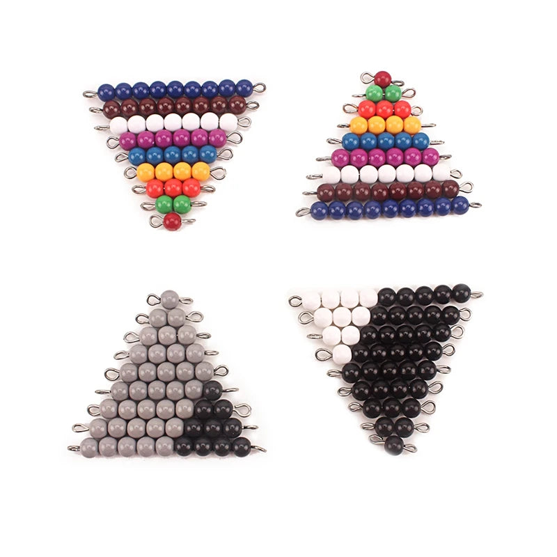 Montessori Math Snake Game – Simplified Subtraction Learning Toy with Colored Beads - Kid Zone