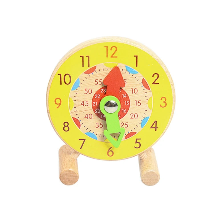 Montessori Wooden Calendar & Clock Toy – Educational Time Learning Board for Kids - Kid Zone
