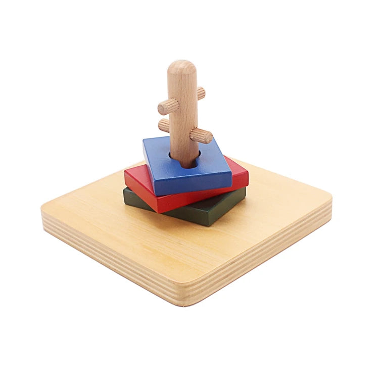 Montessori Wooden Shape Sorting & Twisting Toy – Early Learning Educational Toy for Toddlers - Kid Zone