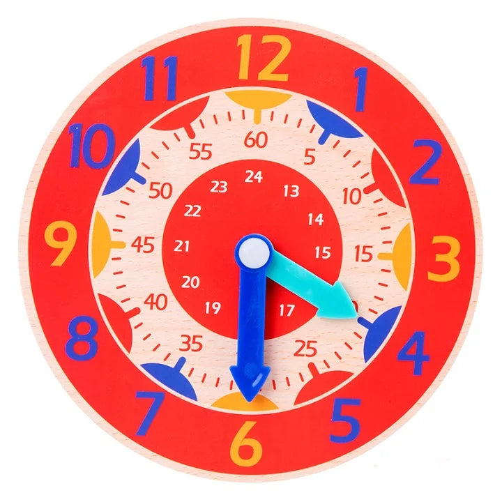 Montessori Wooden Calendar & Clock Toy – Educational Time Learning Board for Kids - Kid Zone