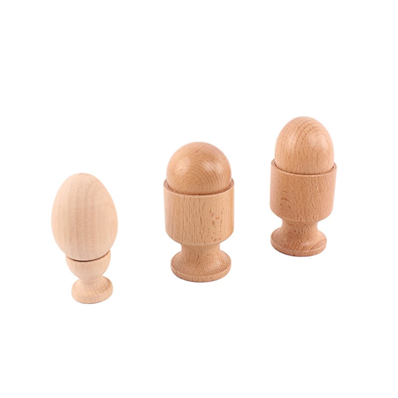 Montessori 3D Wooden Shape Sorting Set – Early Learning Toy for Babies & Toddlers - Kid Zone