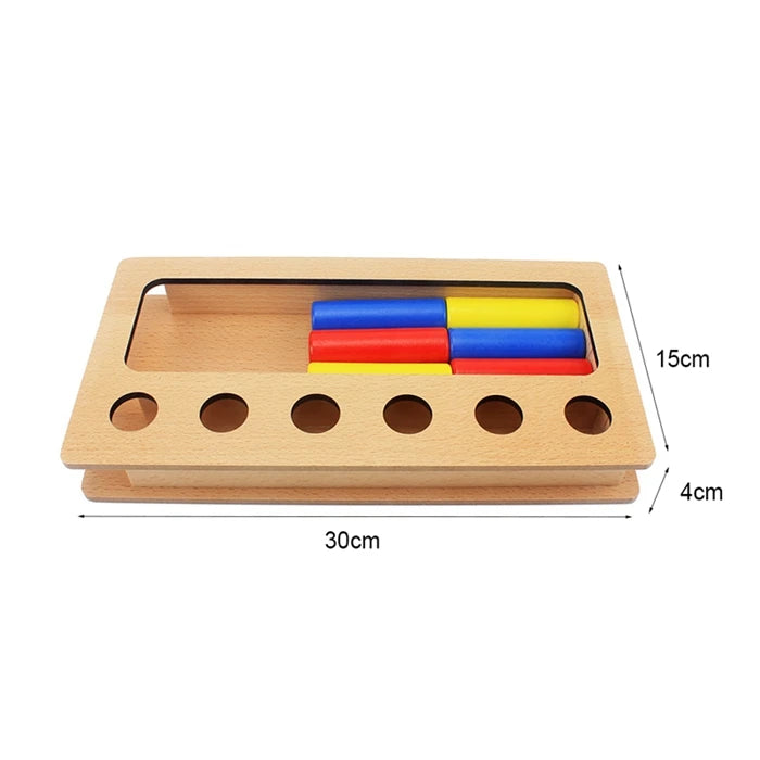 Montessori Sensory Imbucare Box – Wooden Early Learning Development Toy for Babies & Toddlers - Kid Zone
