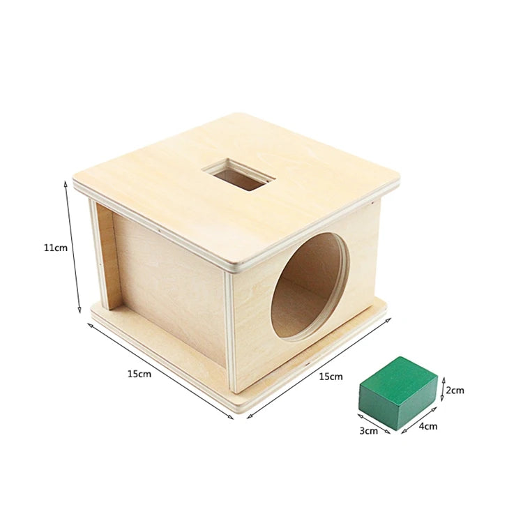 Montessori 4-in-1 Shape Sorting Imbucare Box – Wooden Early Learning Toy for Babies - Kid Zone