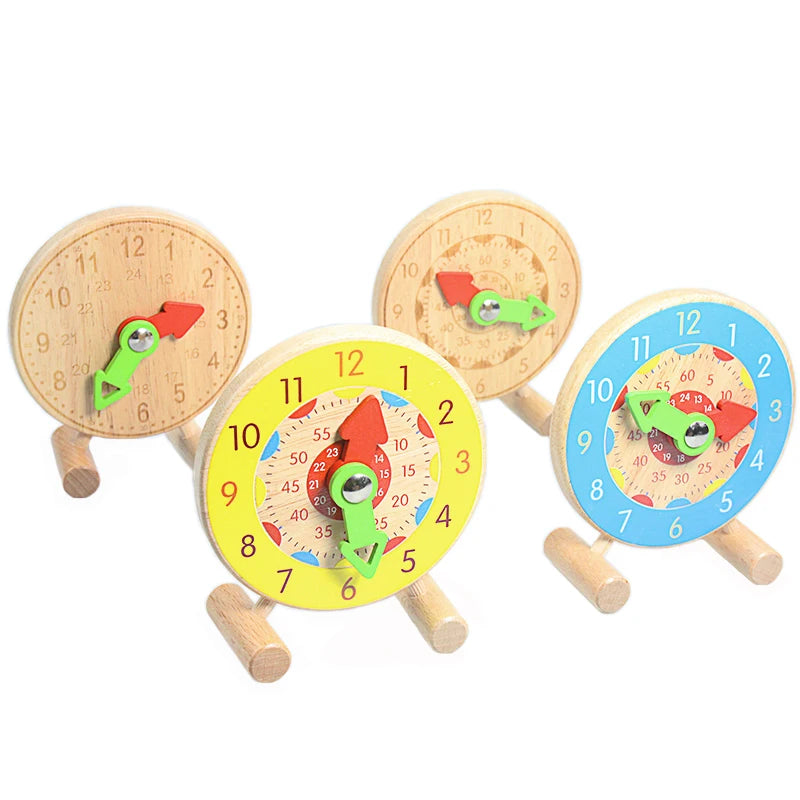 Montessori Wooden Calendar & Clock Toy – Educational Time Learning Board for Kids - Kid Zone