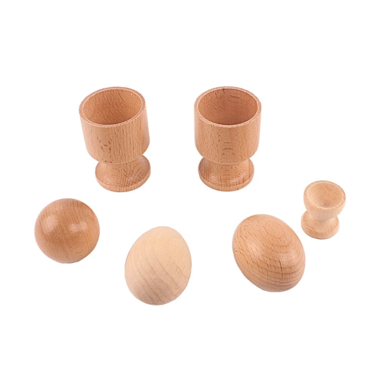 Montessori 3D Wooden Shape Sorting Set – Early Learning Toy for Babies & Toddlers - Kid Zone