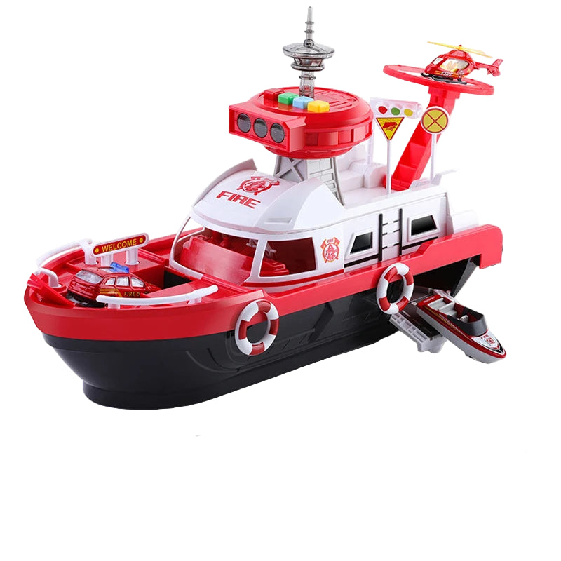 Kids Simulation Ships & Cars Set – Mini Vehicles with Momentum Play - Kid Zone