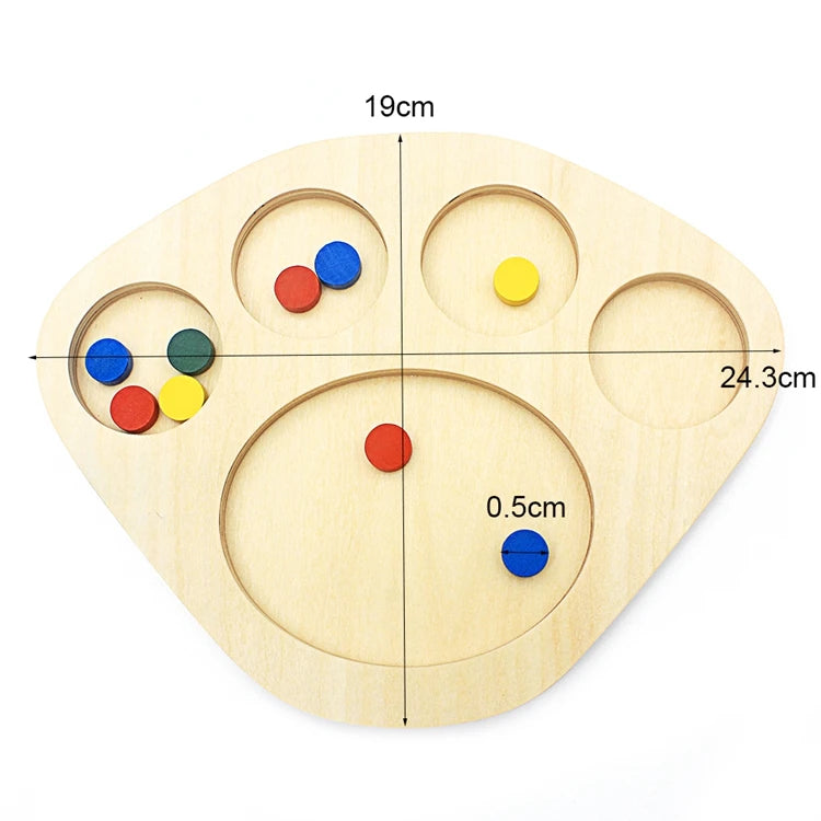 Montessori Wooden Color & Shape Sorting Board – Educational Learning Toy for Kids - Kid Zone