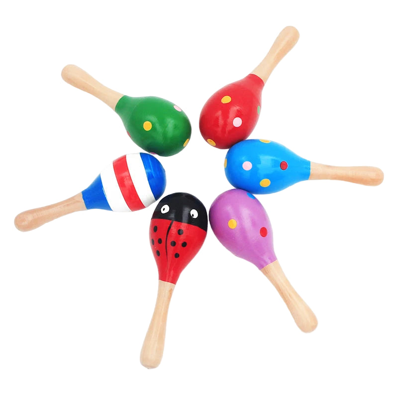 Wooden Baby Musical Rattle – Montessori Sensory Educational Toy for Infants - Kid Zone