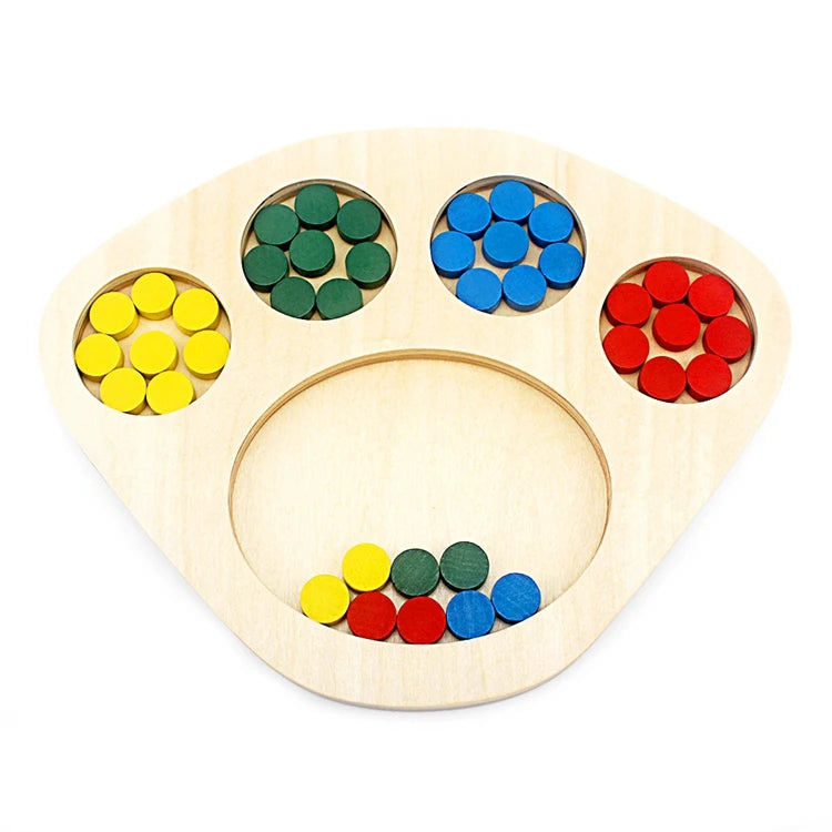 Montessori Wooden Color & Shape Sorting Board – Educational Learning Toy for Kids - Kid Zone