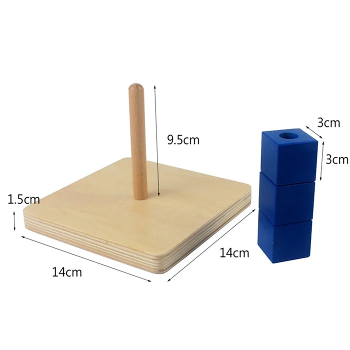 Montessori Sensory Imbucare Box – Wooden Early Learning Development Toy for Babies & Toddlers - Kid Zone