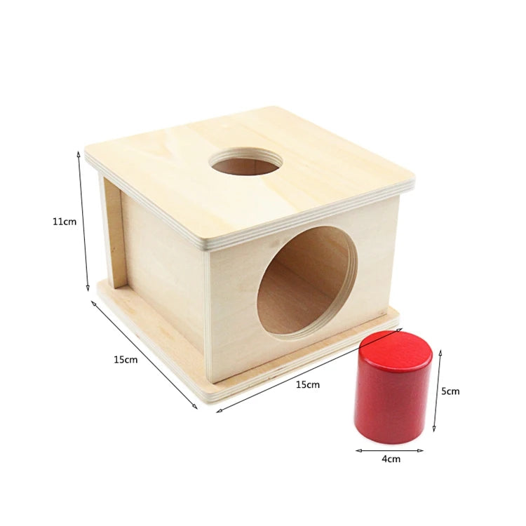 Montessori 4-in-1 Shape Sorting Imbucare Box – Wooden Early Learning Toy for Babies - Kid Zone