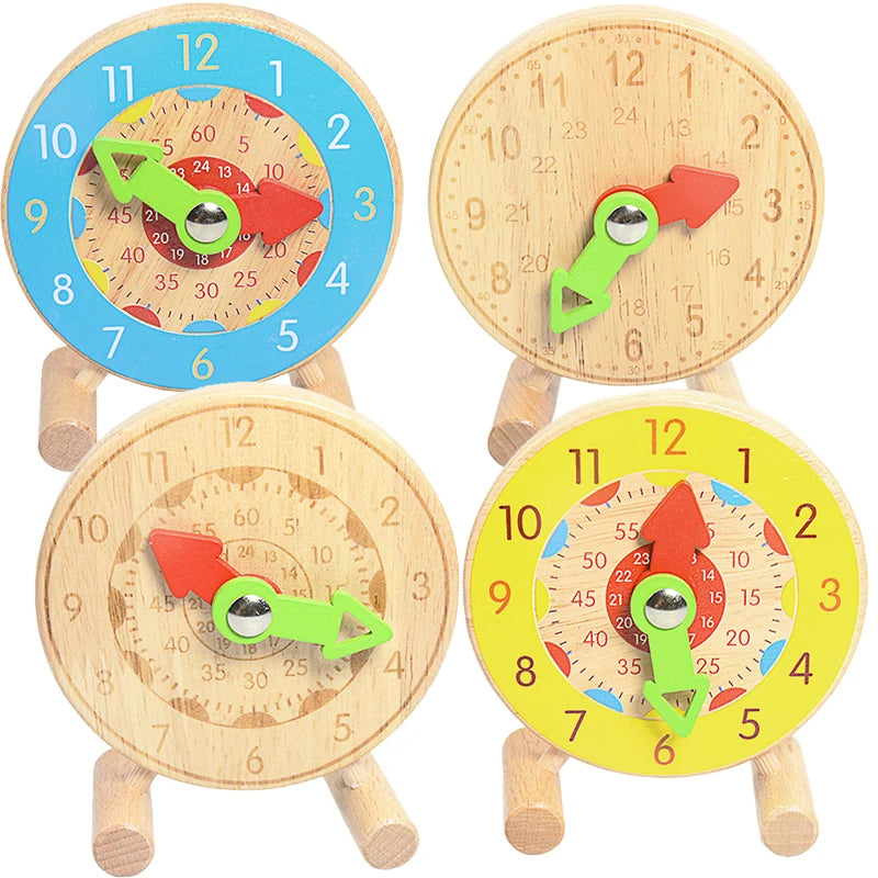 Montessori Wooden Calendar & Clock Toy – Educational Time Learning Board for Kids - Kid Zone