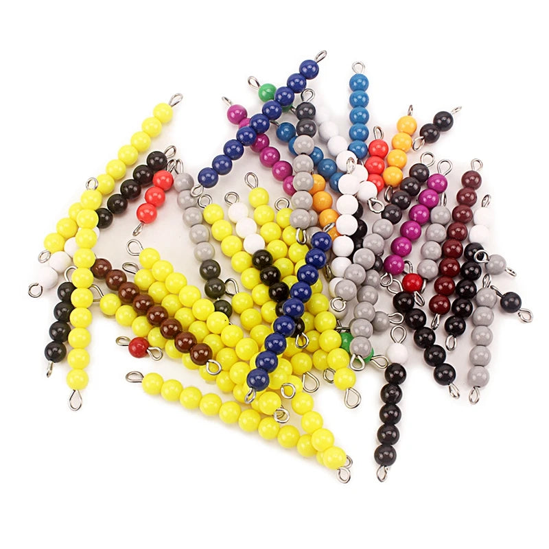 Montessori Math Snake Game – Simplified Subtraction Learning Toy with Colored Beads - Kid Zone