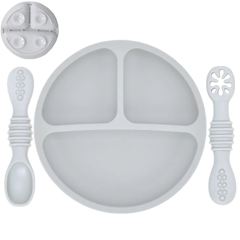 Non-Slip Silicone Baby Feeding Set – Safe & Soft Tableware for Kids - Kid Zone