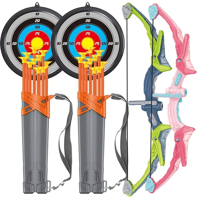 LED Archery Set for Kids – Safe Bow & Suction Arrows Skill-Building Toy (Ages 3–12) - Kid Zone