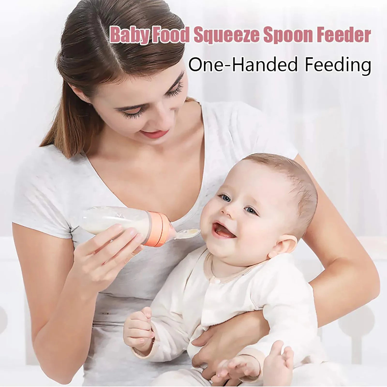 Silicone Feeding Spoon Dispenser – Safe, Soft & Easy Baby Food Tool - Kid Zone