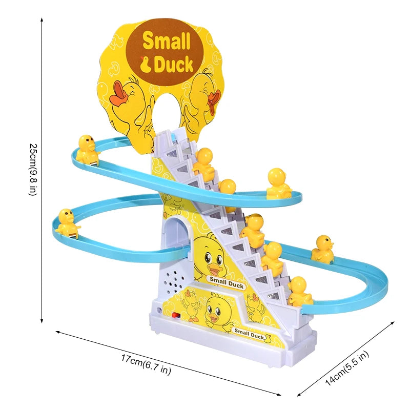 Climbing Duck Musical Race Track – Interactive LED Educational Toy for Kids - Kid Zone