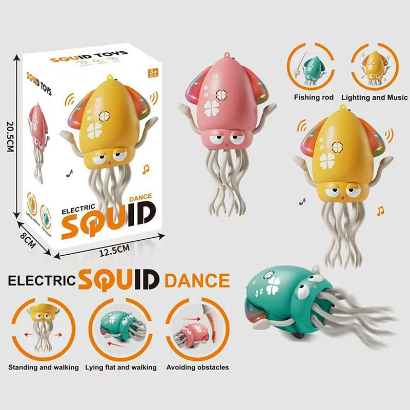 Interactive Musical Dancing Octopus Toy – LED Light-Up Smart Movement Toy for Kids - Kid Zone