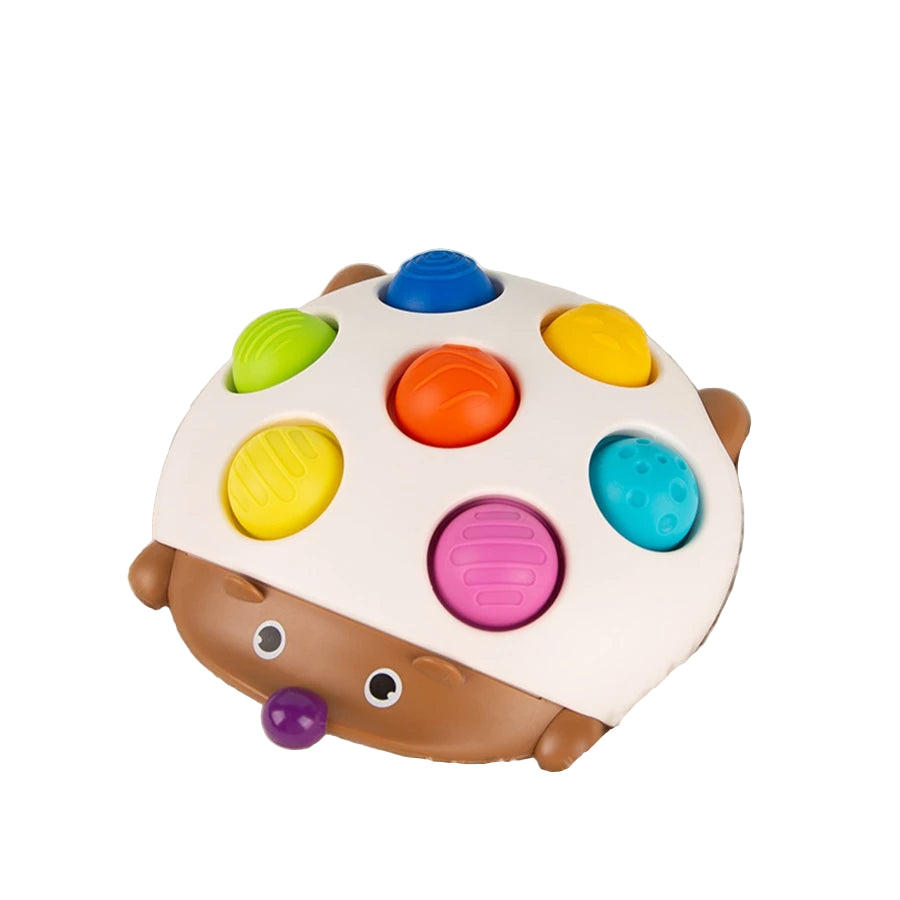 Montessori Sensory Hedgehog Toy – Soft Motor-Skill Development Spinner for Babies & Toddlers - Kid Zone