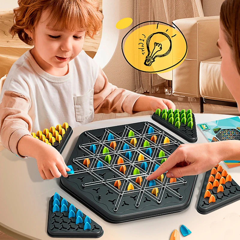 TriGgle Strategy Game – Triangle Logic Board Game for Family & Kids - Kid Zone