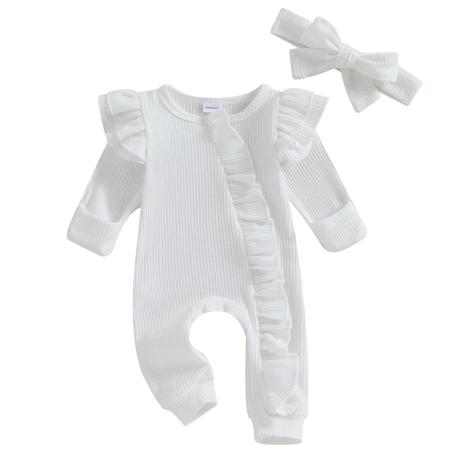 Lay Cute - Girls' Bow Jumpsuit