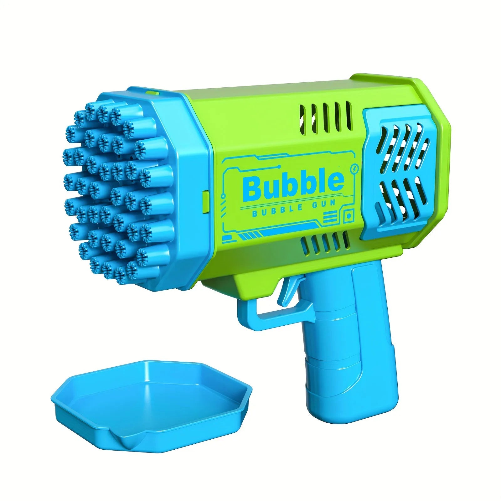Galaxy LED Bubble Gun – 40-Hole High-Output Bubble Blaster for Kids - Kid Zone