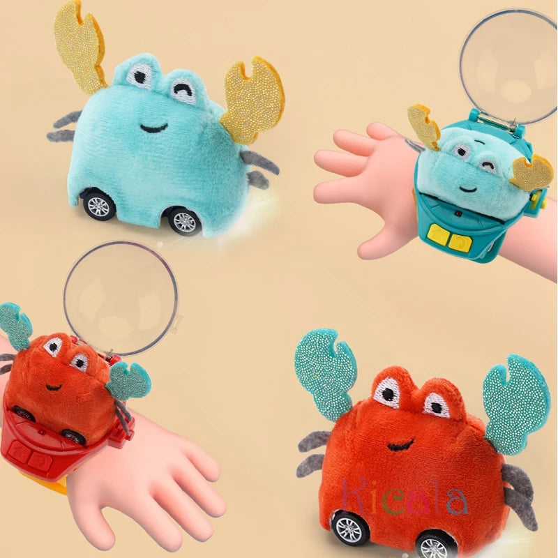 Kids RC Watch Car – Mini Remote-Control Racing Toy with LED Lights - Kid Zone